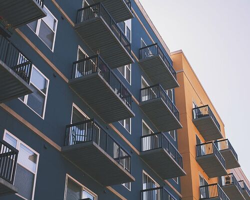 apartments-architecture-balcony-blue